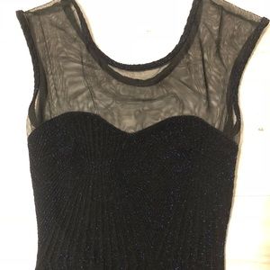 Black/midnight blue glitter.